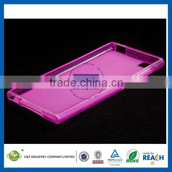 C&T China manufacturer with custom design clear tpu bumper case for xiaomi mi3