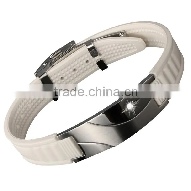 Noproblem D007 FDA germanium tourmaline power magnetic scalar energy Zircon crystal bracelet