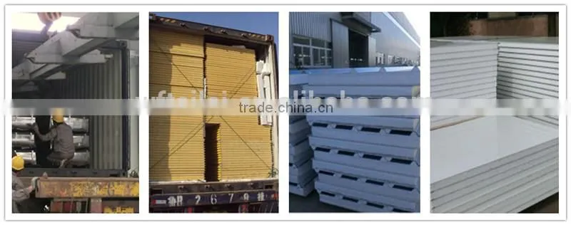 Crane equiped large span steel structure workshop