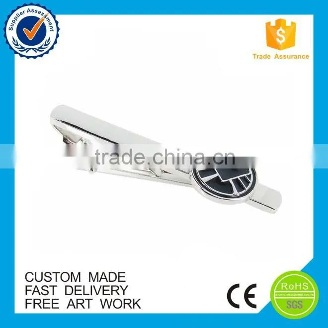 Wholesale souvenir tie bar men's brass custom tie clip