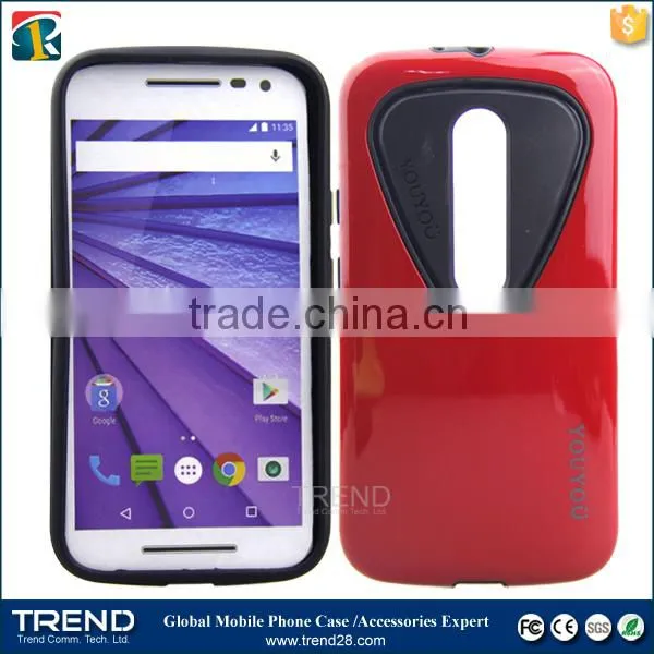love heart design youyou pc+tpu case for moto G3