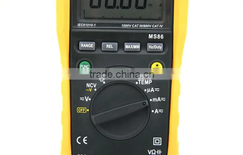 4000 Counts Auto and manual range digital ce multimeter with NCV