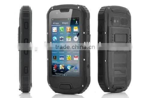 Hot sale S09 rugged mobile phone Quad core/GPS/WIFI 3G (IP68) PTT android smart outdoor mobile phone