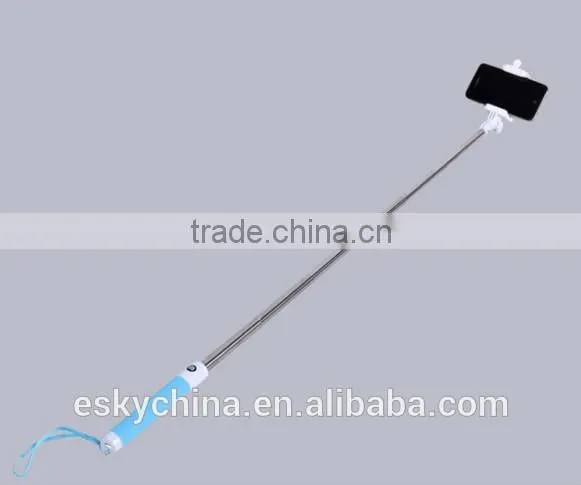 New arrival products for 2016 best selling Wireless Selfie Stick Monopod Handheld With Built-In Shutter Monopod Z07-5E Aluminum