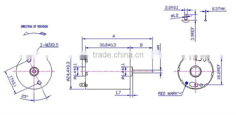 12V dc power switches motors RF-370SHV-16290
