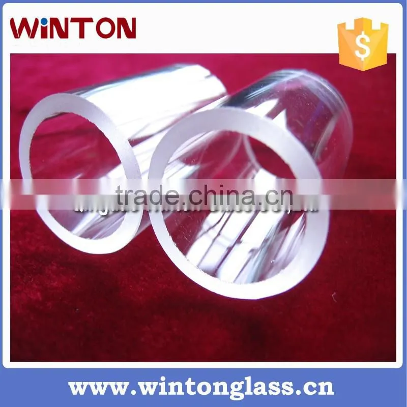 Factory price clear cutting short tube with polishing end quartz tube