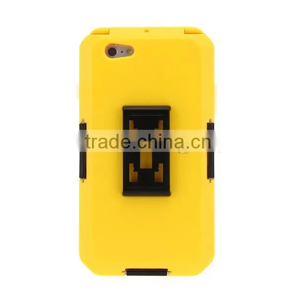 TPU Silicone Mobile Case Bicycle Motorcycle Bracket Handlebar Mount Holder Waterproof Case for iPhone6 6S 6 Plus 5.5"
