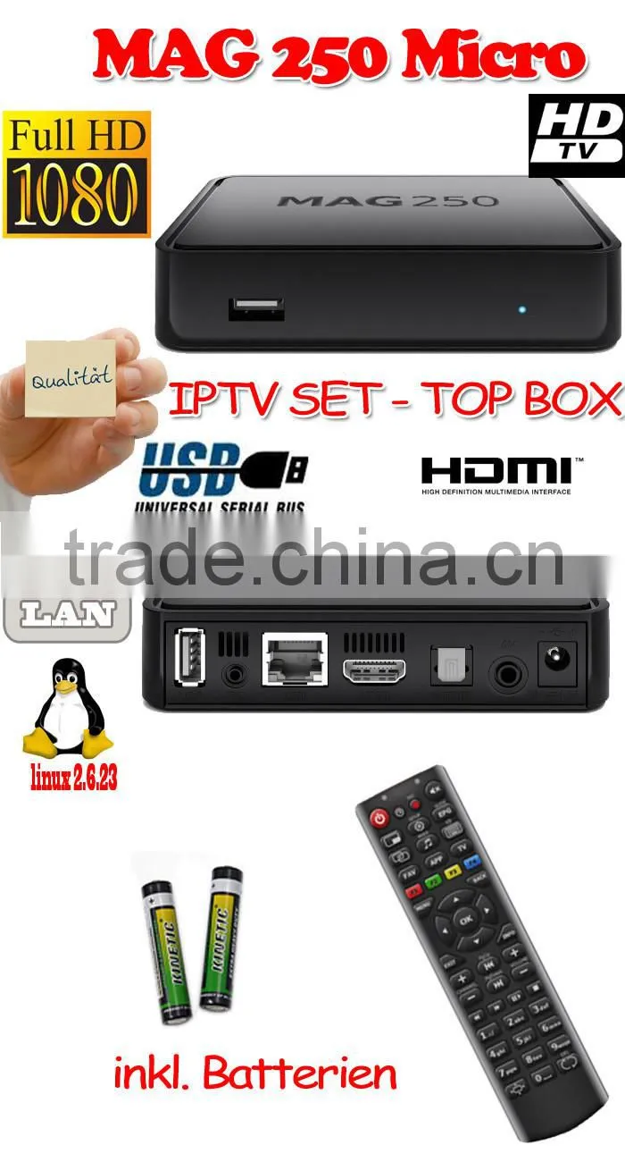MAG 250 MAG250 IP TV BOX Media Streamer FULL HD TV