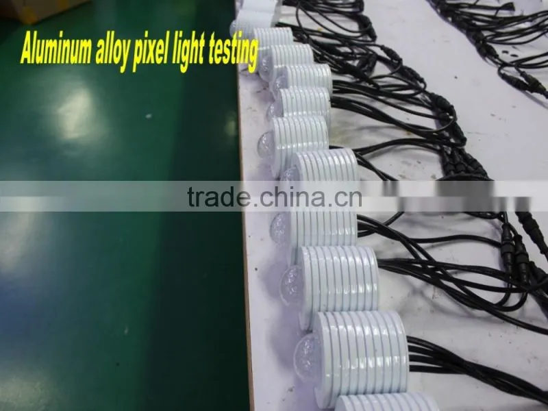 dmx rgb Aluminum alloy pixel light for building decocation