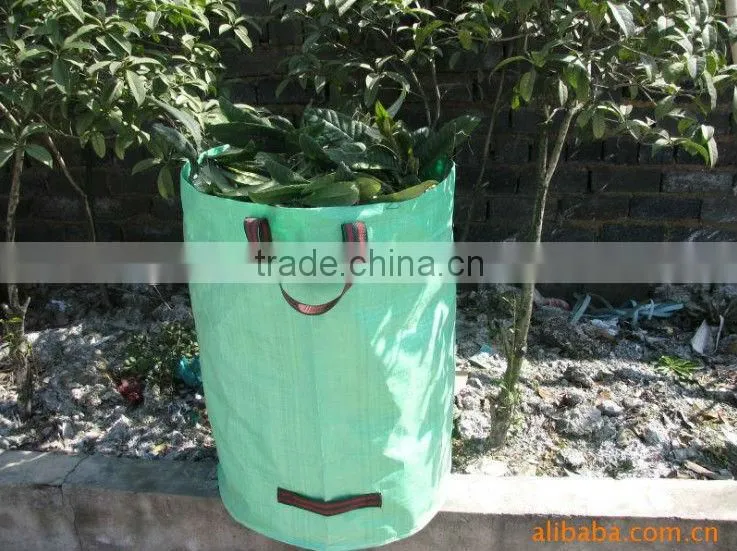 Green circle garden garbage bag