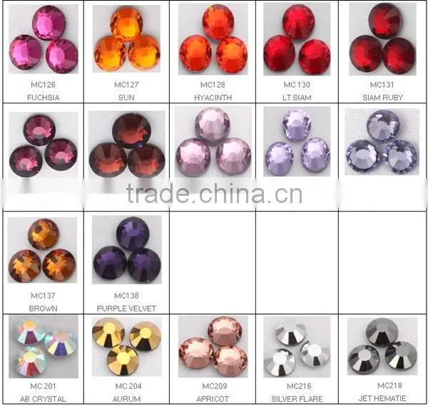 5A Schwan PP rhinestone hotsale smoked topaz color