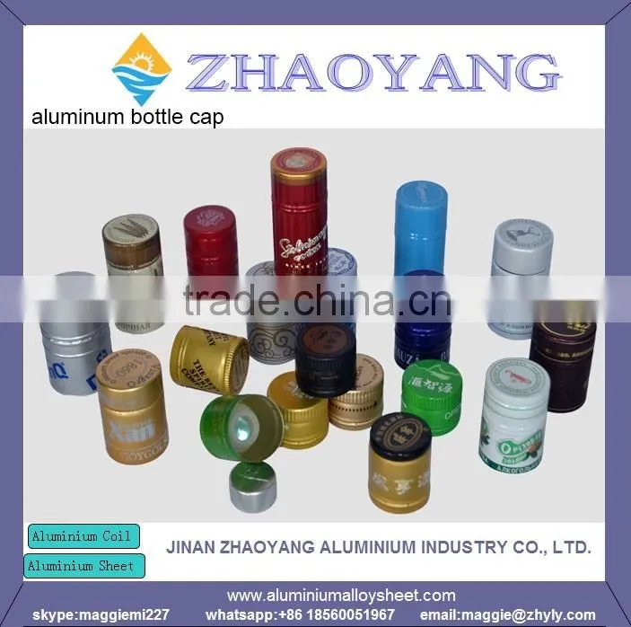 High quality stamping aluminum wafer for bottle cap with different sizes