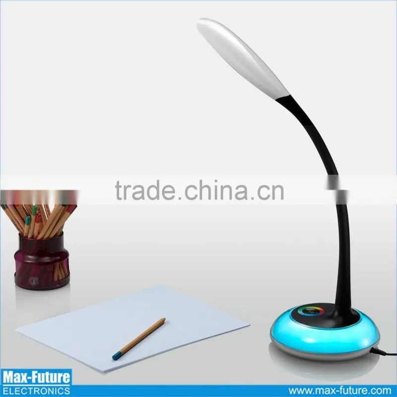 3-grade brightness touch dimmer Gooseneck Led Desk Lamp
