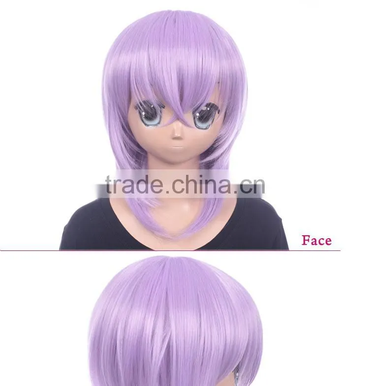 New fashion style cosplay purple wig