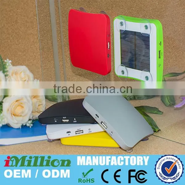 2600mah portable solar mobile phone charger/solar cell phone charger/solar power bank