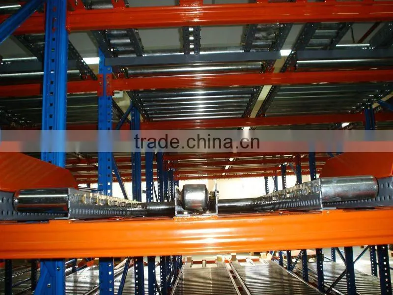 Flow rack shelving