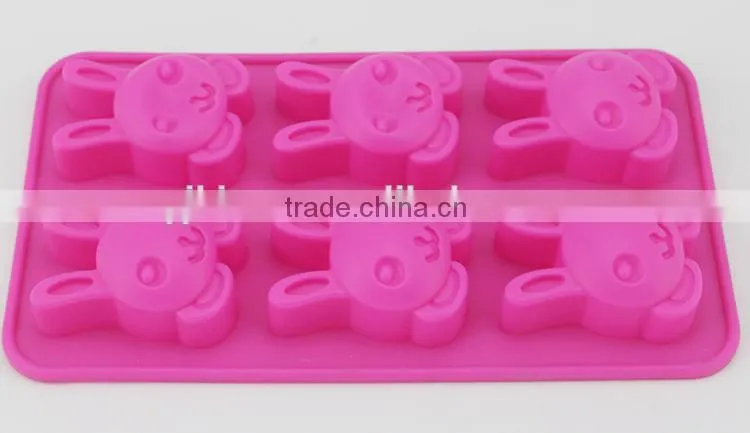 cake mould 6pcs pumpkin shape in silicone material