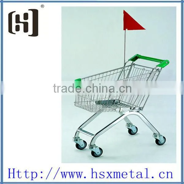 metal chrome kids supermarket shopping trolley HSX-S441
