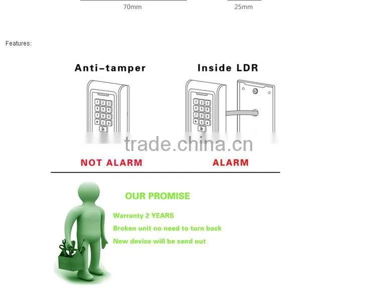 access control door access control system access control keypad OCS-K8
