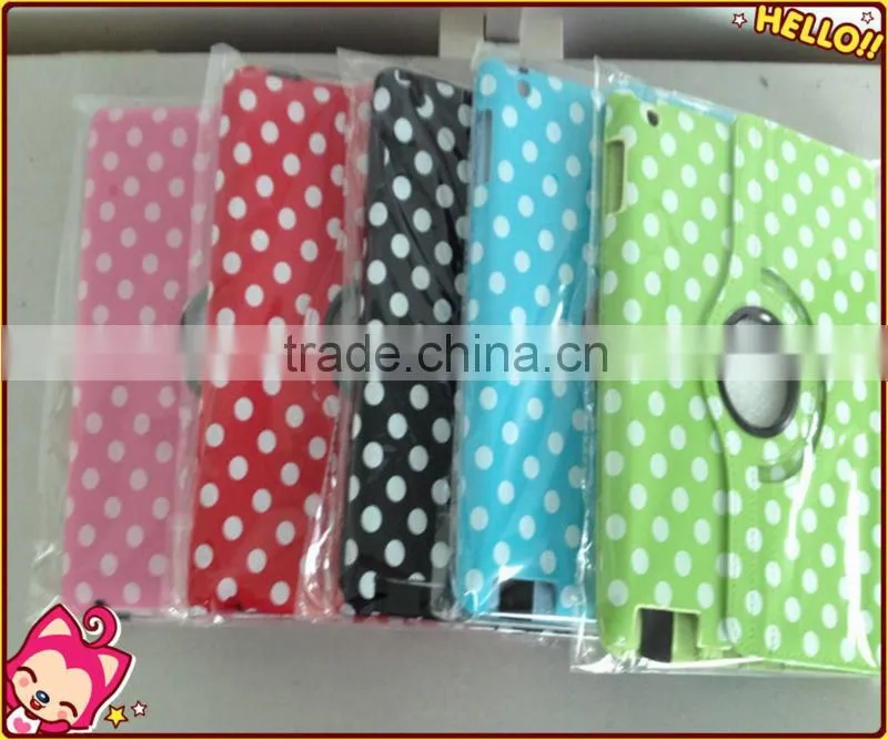 The hot sale product for 360 Degree Rotating PU Leather Case for ipad case 234