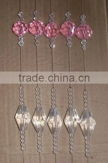 Crystal bead curtains for room decoration