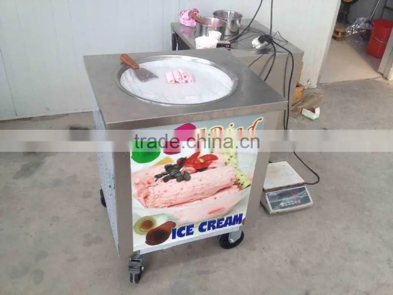 roll fry ice cream machine ice cream fried machine flat pan fried ice cream machine