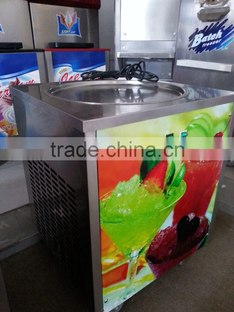 Single round pan Fried ice cream machine CB-500