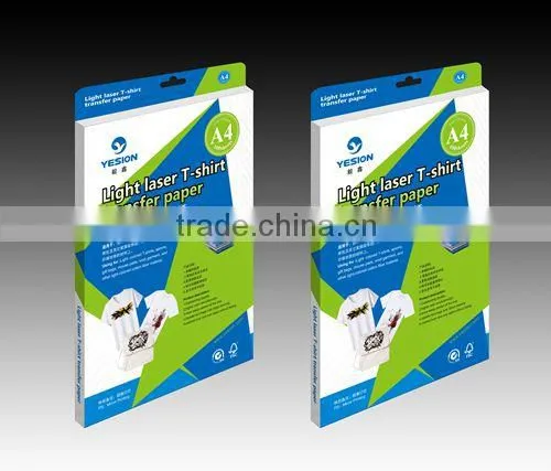 2015 Yesion cheap price A3 A4150gsm light t-shirt heat transfer paper for cotton