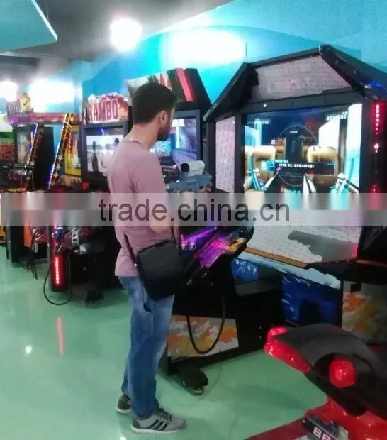 HD new 2 players shooting game machine with coin operated video arcade simulator shooting gun machine for sale