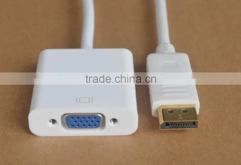 Mini Displayport to VGA with Audio Cable Displayport to VGA Adapter Male To Female 1080p Mini Displayport to VGA Converter