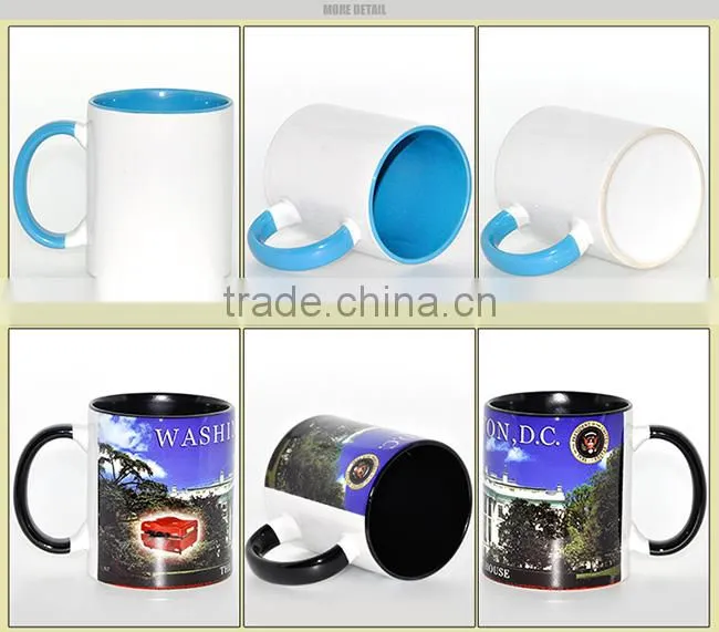 Sunmeta ceramic 11oz sublimation coated heat press sublimation mug(SKB-06)