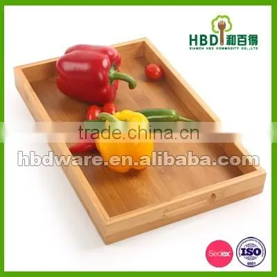 FDA certificated bamboo serving tray