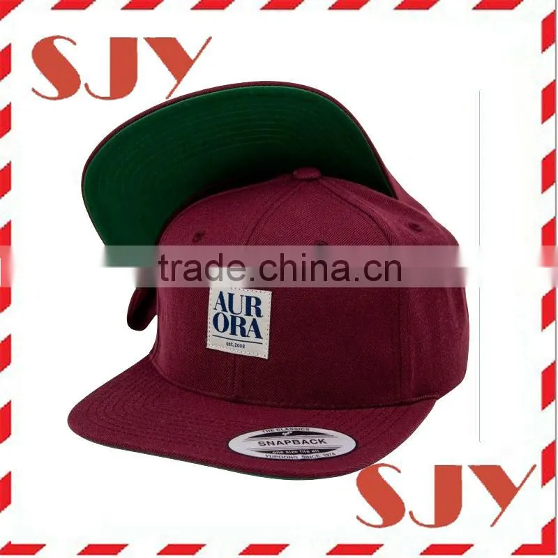 Embroidery snapback hats custom straps back snapback cap