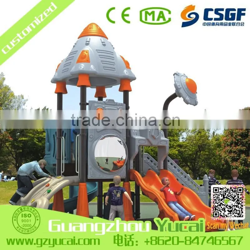 new design china outdoor amusement park playground equipment slides