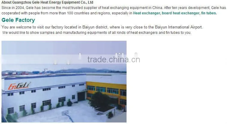 Fin tube pressed steel radiators for foodstuff factory