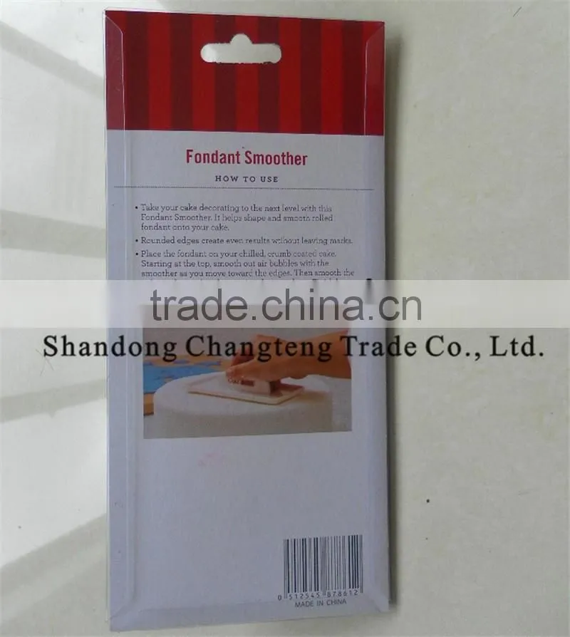 FDA LFGB Standard Plastic Cake Decorating Tools Fondant Smoother
