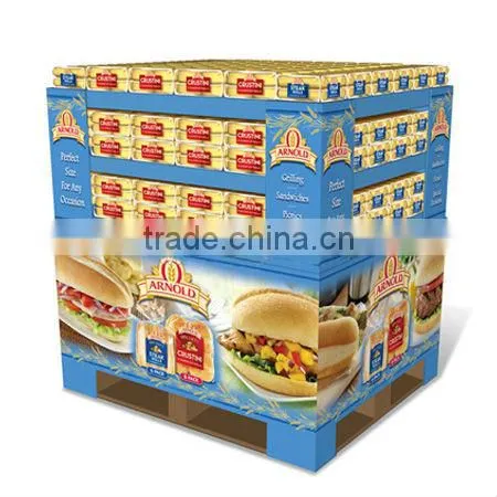 AEP 2013 new style Pallet paper display for products promotion