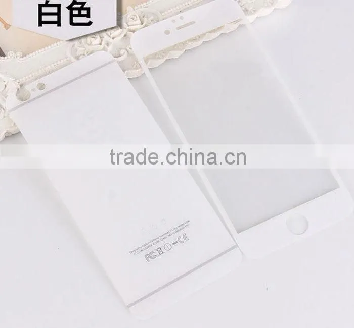 Colorful painting tempered glass protector for iPhone Models, temper glass protectors for mobile phones