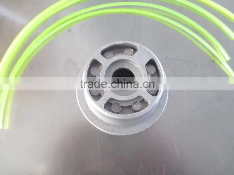 Aluminum trimmer head Grass Cutter Parts Aluminium Fixed Line Nylon Trimmer