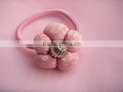 Floral elastic hair ponytail rings, hair rope, for kids hair band hair accessories girl with high ponytail full lace wigs