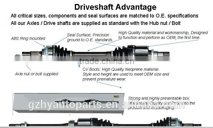 Drive Shaft for Mazda Models /OEM Drive Shafts Are Welcome
