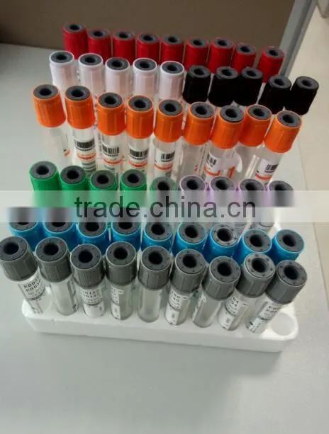 Disposable laboratory plastic single use vacuum EDTA blood collection tube
