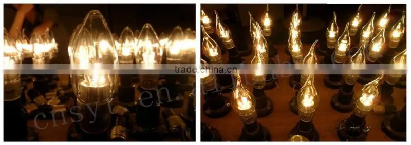 Halloween led candle dimmable chandelier candle light 3w 5w dimmable