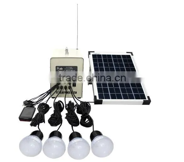 2014 New 30W DC solar Lighting kit for outdoor activites with Radio 0217