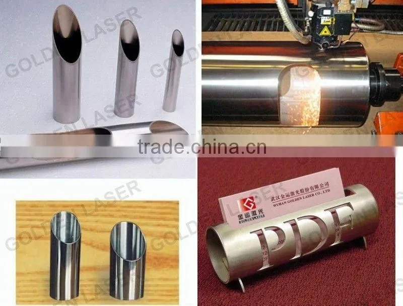 Laser Cutting Steel Tube with Rotary Device