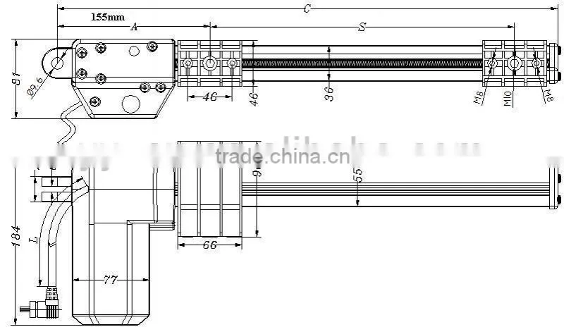 high quality electric linear actuators desk