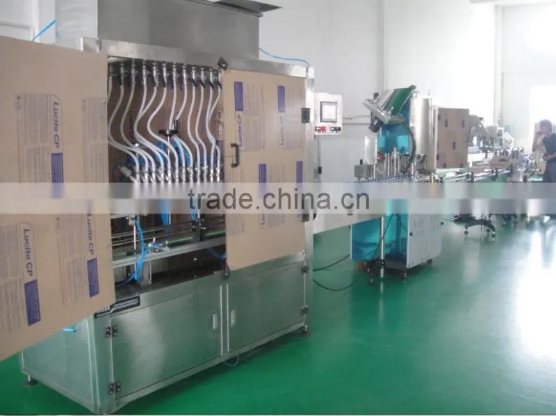 Eight Nozzles Automatic Linear Liquid Filling Machine
