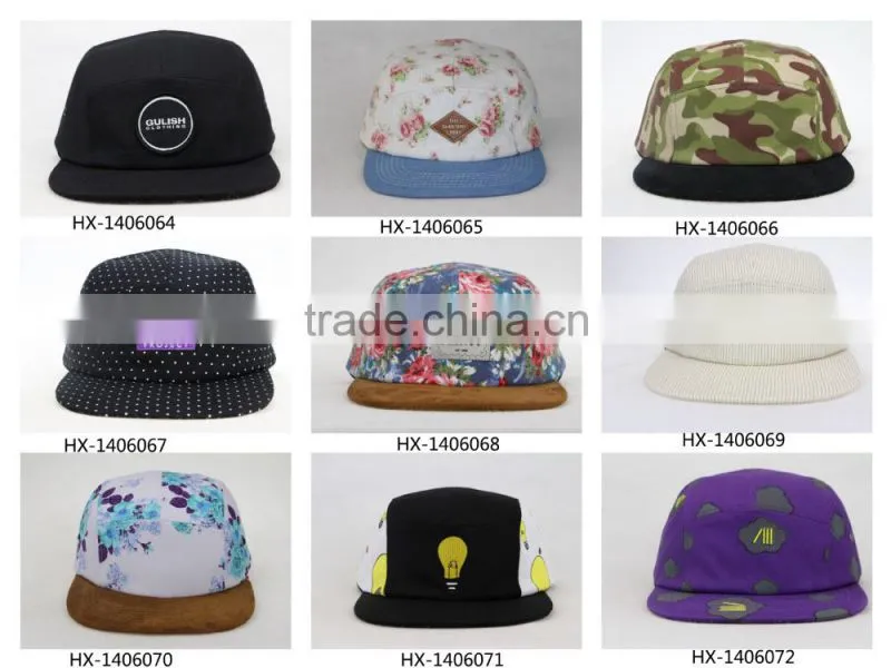 5 Panel Hat with Woven Label floral 5 Panel Hat Sewing Pattern
