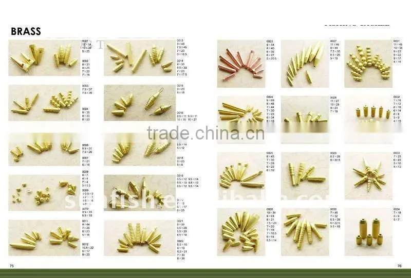 Brass Fishing Sinkers Brass SYA07 fishinng accessory
