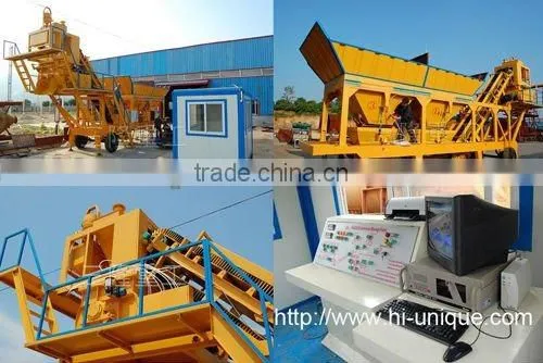 Hot 60m3/h Mobile Concrete Batching Plant UTM60